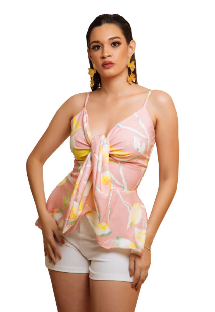 Blusa de Tiros Anudada