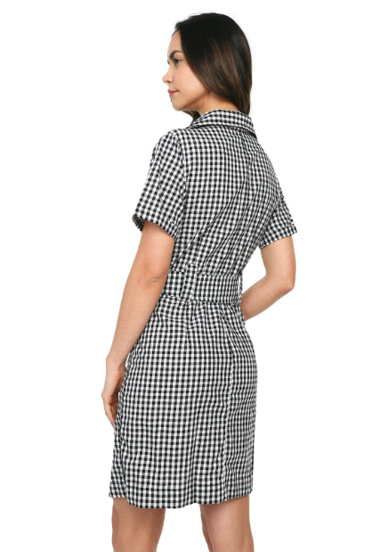 Vestido Corto de Cuadros